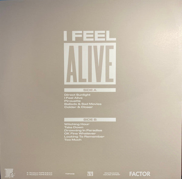TOPS – I Feel Alive