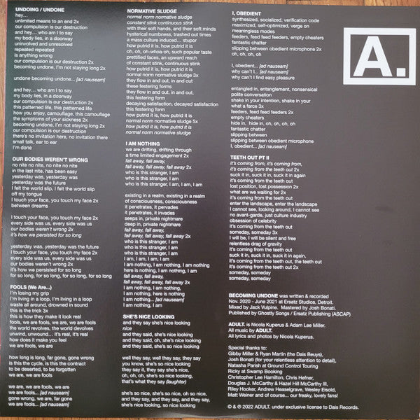 ADULT. – Becoming Undone