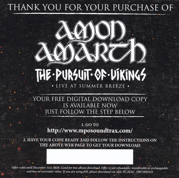 Amon Amarth – The Pursuit Of Vikings - Live At Summer Breeze