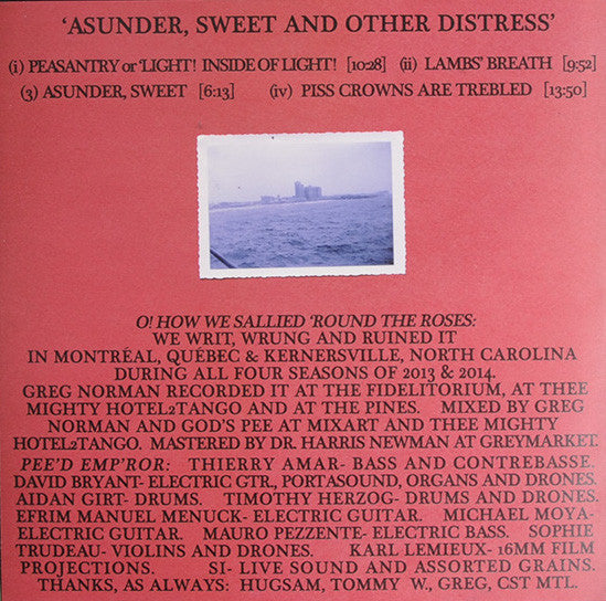 Godspeed You! Black Emperor ‎– Asunder, Sweet And Other Distress